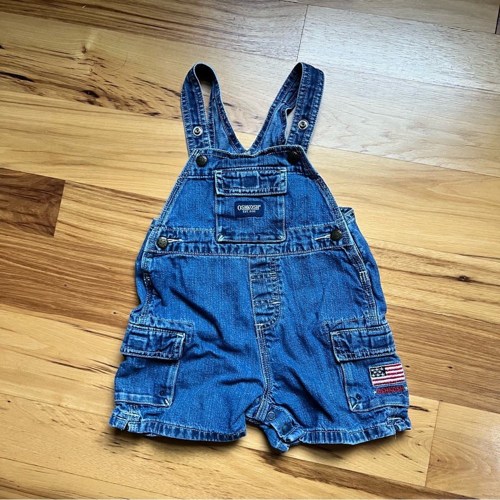 Vintage OshKosh B'gosh Blue Denim Kids Overalls